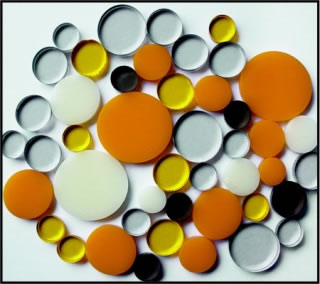 Heidi Grace Designs - earth acrylic circles  (sold in 3's)